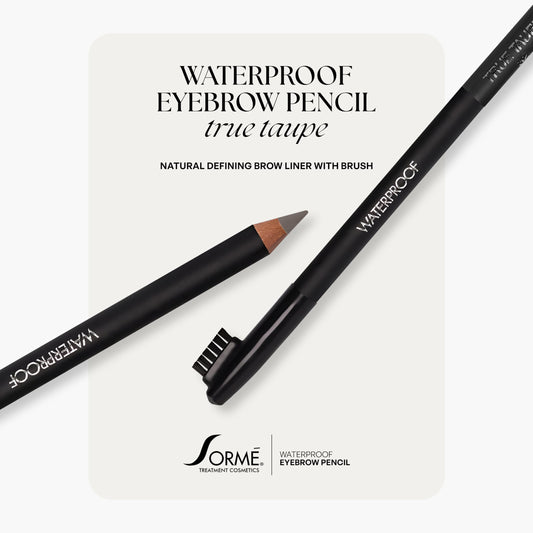 SORMÉ Soft Gray brow pencil swatch demonstrates natural color for precise definition.