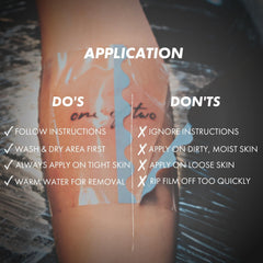 Sorry Mom tattoo healing wrap supports active lifestyles