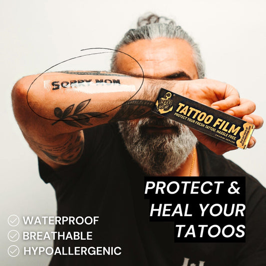 Sorry Mom second skin tattoo cover clear film, discreet protection
