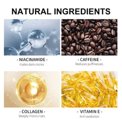 Label close-up highlighting ingredients like niacinamide and peptides.
