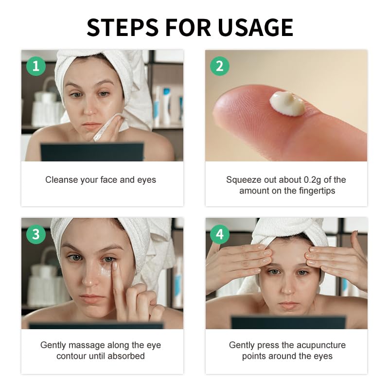 Night routine application for smooth, hydrated under-eye skin.