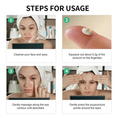 Night routine application for smooth, hydrated under-eye skin.