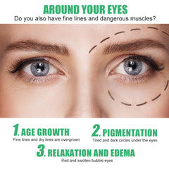SORYA Caffeine Eye Cream under makeup wearability demonstrated with quick absorption.