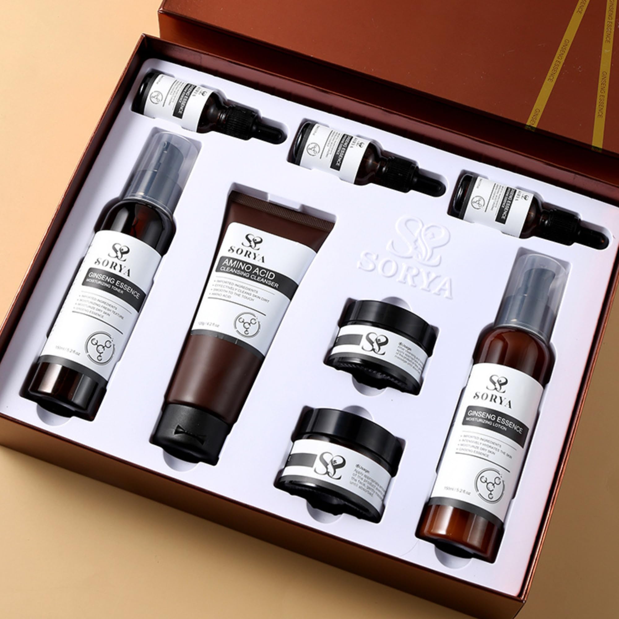 SORYA Korean Red Ginseng Serum lightweight treatment enhances absorption