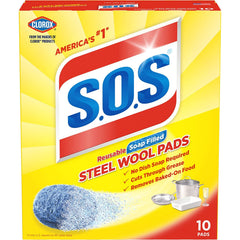 SOS steel wool soap pads remove tough grime from cookware and grills