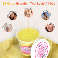 SoShea shea butter used as hair conditioner for soft, vibrant locks.