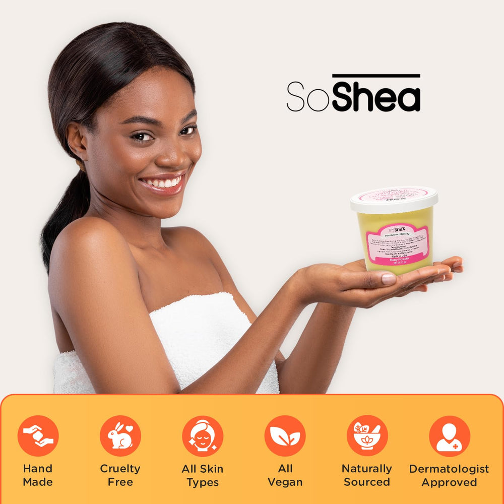 SoShea vegan formula is free from dyes and parabens, supporting clean beauty.