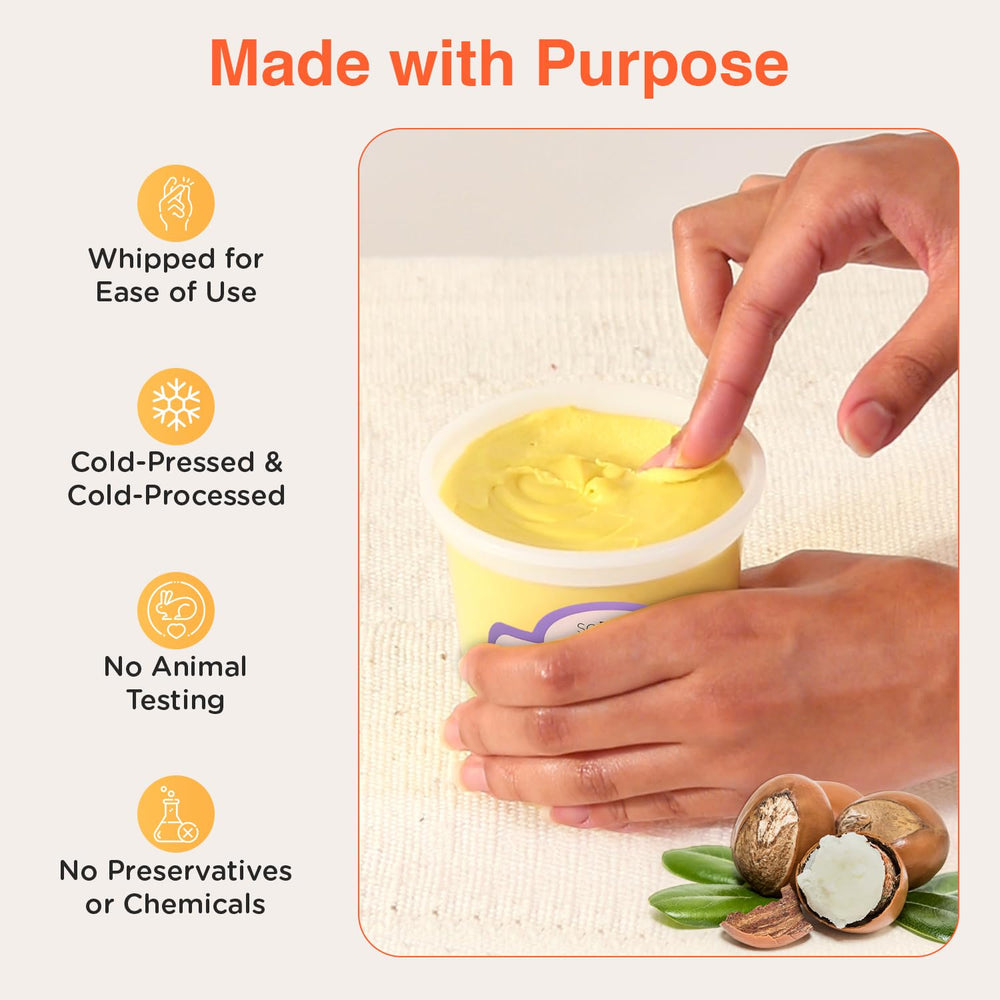 SoShea whipped texture close-up demonstrates easy spread and fast absorption.