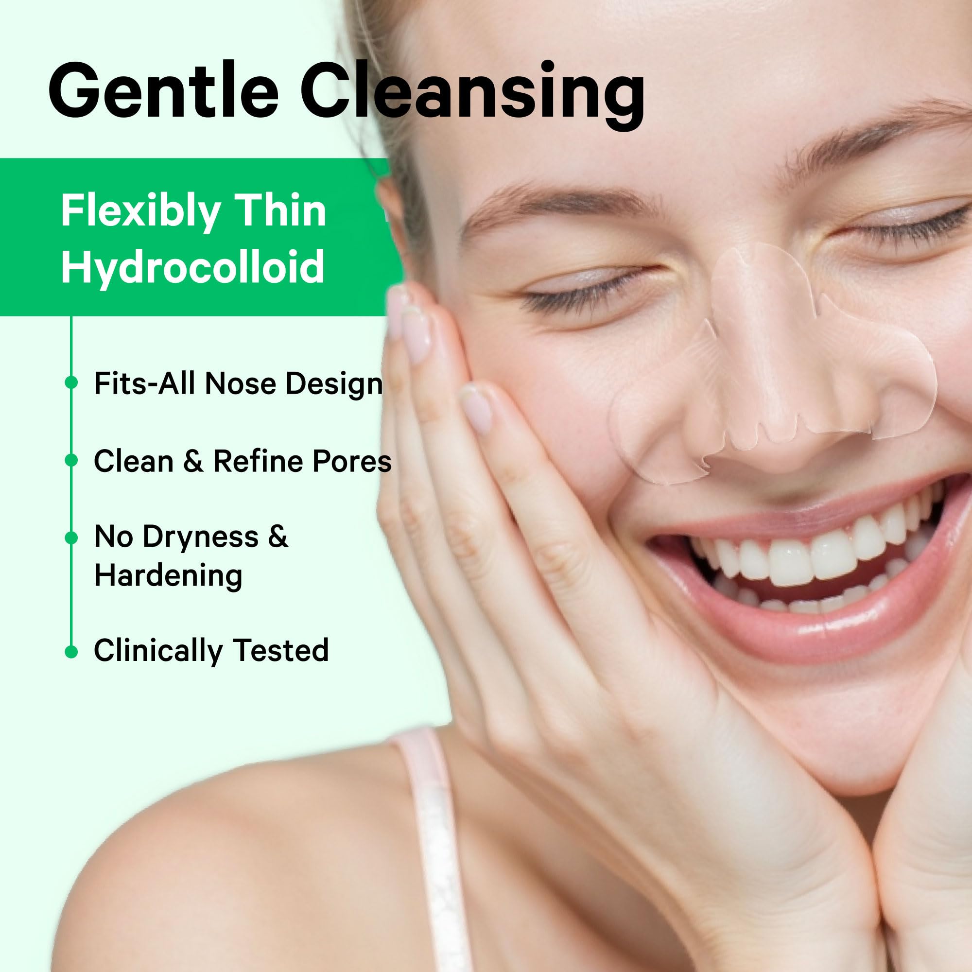 Sosky Nose Patch derm-approved for safe use on delicate nasal skin