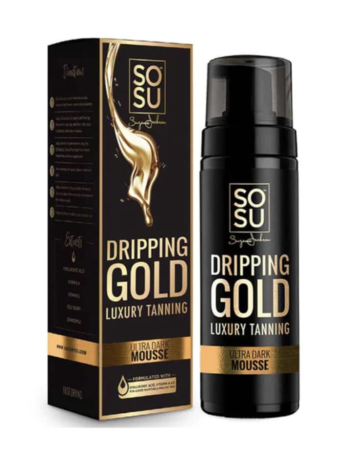 SOSU Dripping Gold mousse texture image showing smooth, streak-free application.