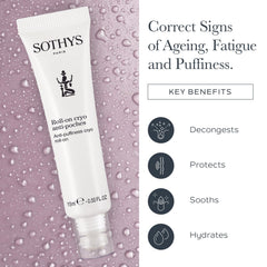 SOTHYS Cryo Roll-On packaging emphasizes sleek design and travel-friendly format.