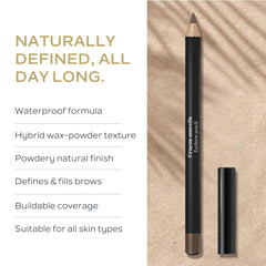 SOTHYS Eyebrow Pencil 20 Brun tip brush demonstrates easy brow shaping.