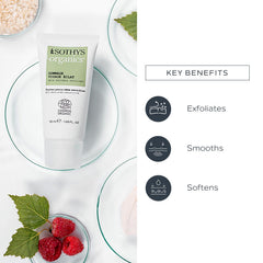 SOTHYS Skin Radiance Exfoliant jar packaging highlighting vegan formula benefits.