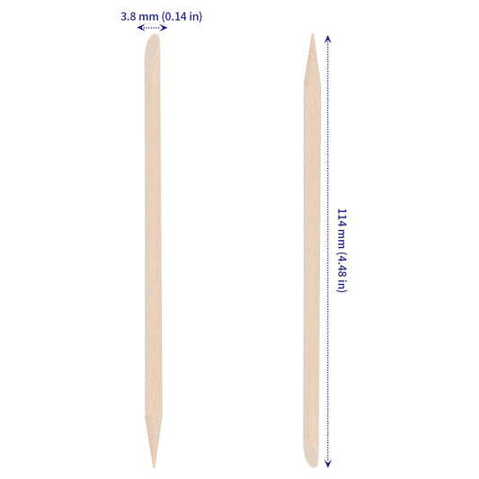 SOUJAP dual-ended cuticle pushers with pointed and flat tips for versatile nail care.