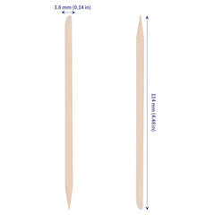 SOUJAP dual-ended cuticle pushers with pointed and flat tips for versatile nail care.