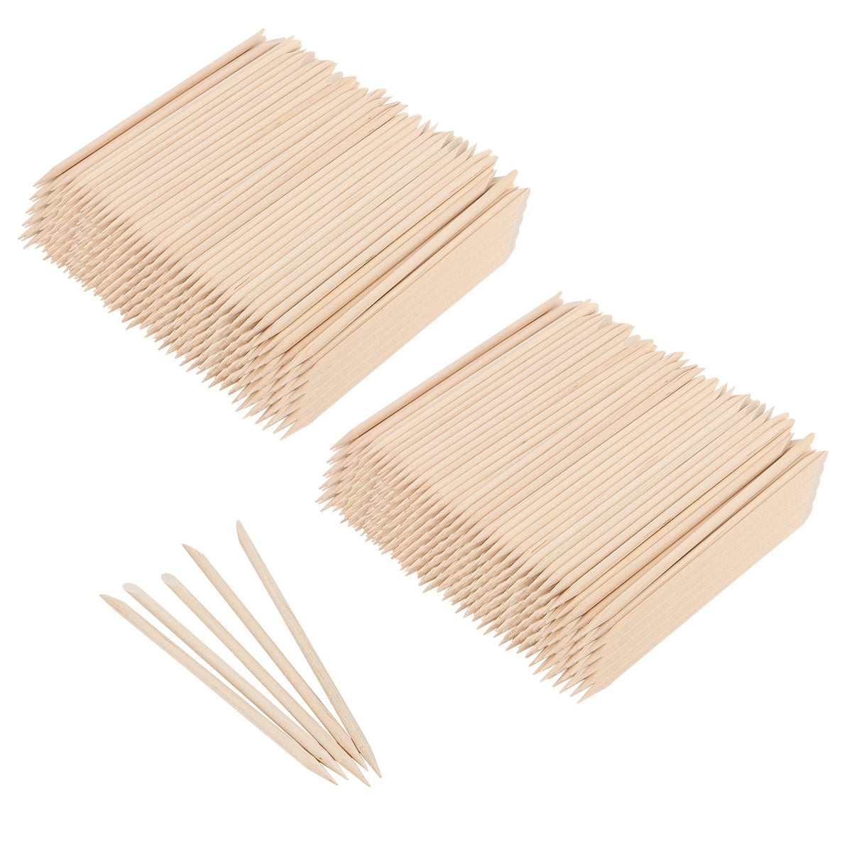 SOUJAP orange wood nail sticks bulk pack for easy manicure preparation.