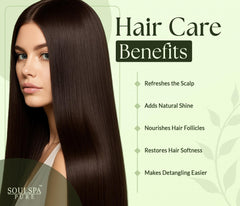 SOULSPA PURE Biotin Conditioner bottle showcasing lightweight strengthening for detangling.