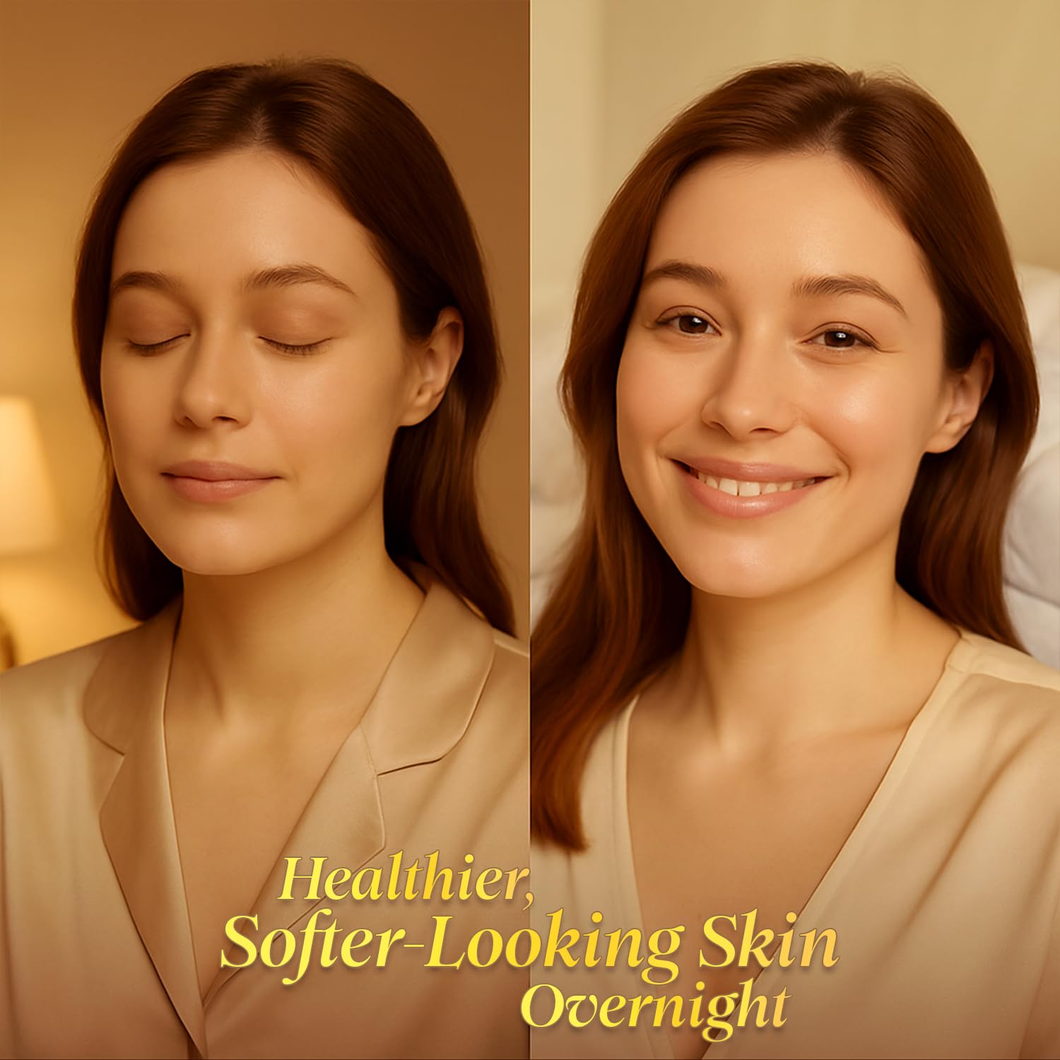 SOULSPA PURE nightly application image illustrating absorption overnight