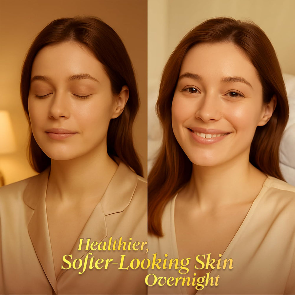 SOULSPA PURE nightly application image illustrating absorption overnight