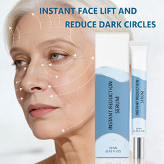 Sounece Instant Eye Lift Serum texture closeup shows light, non-sticky finish.
