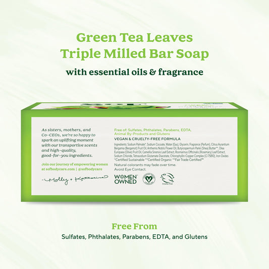 South Of France SoF bar soap with organic shea butter for soft skin.