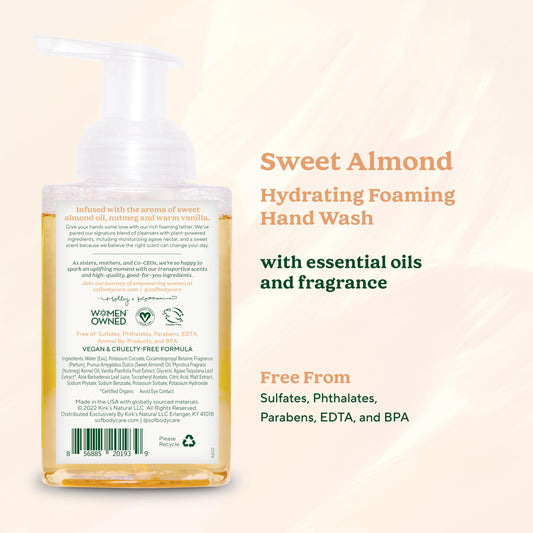 SoF foaming lather close-up showing luxurious cleansing texture