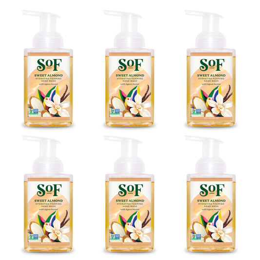 South Of France SoF hydrating foaming hand wash bottle with rich lather for refreshed hands.