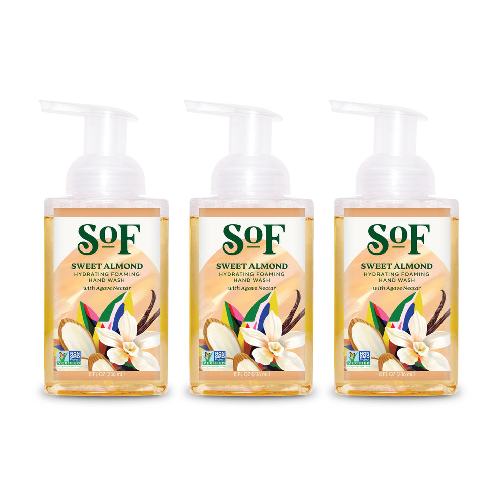 SoF Hydrating Foaming Hand Wash bottle with agave and coconut oil for daily moisture