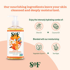 Vegan packaging for SoF Nourishing Hand Wash.