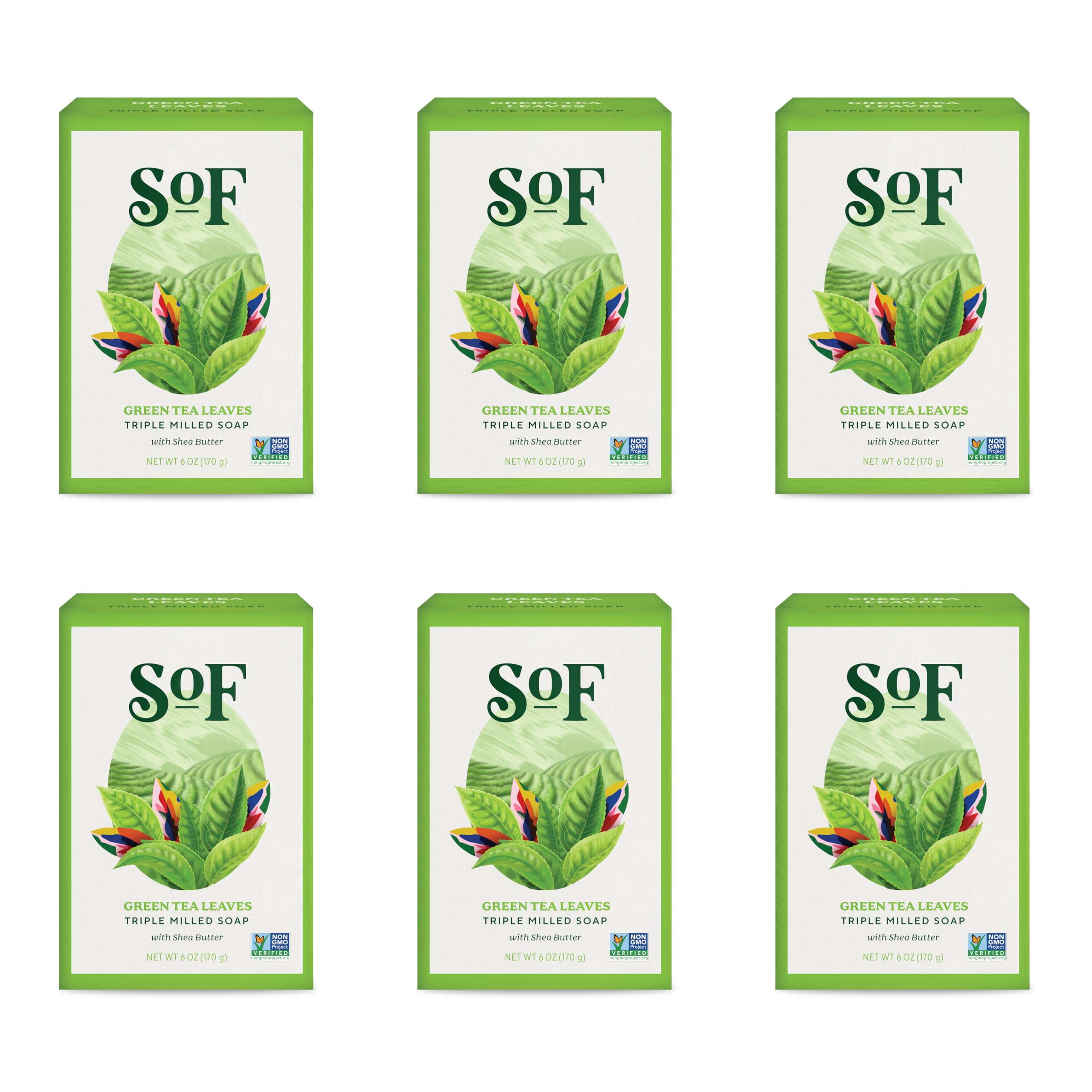 South Of France SoF triple milled soap with coconut oil for creamy hydration.