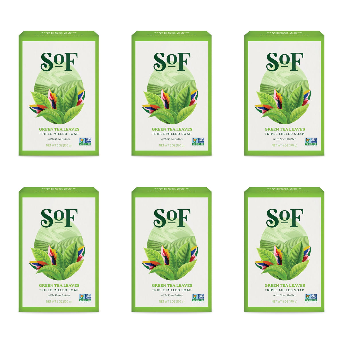 South Of France SoF triple milled soap with coconut oil for creamy hydration.