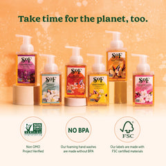 South Of France SoF vegan cruelty-free symbol highlights ethical care.