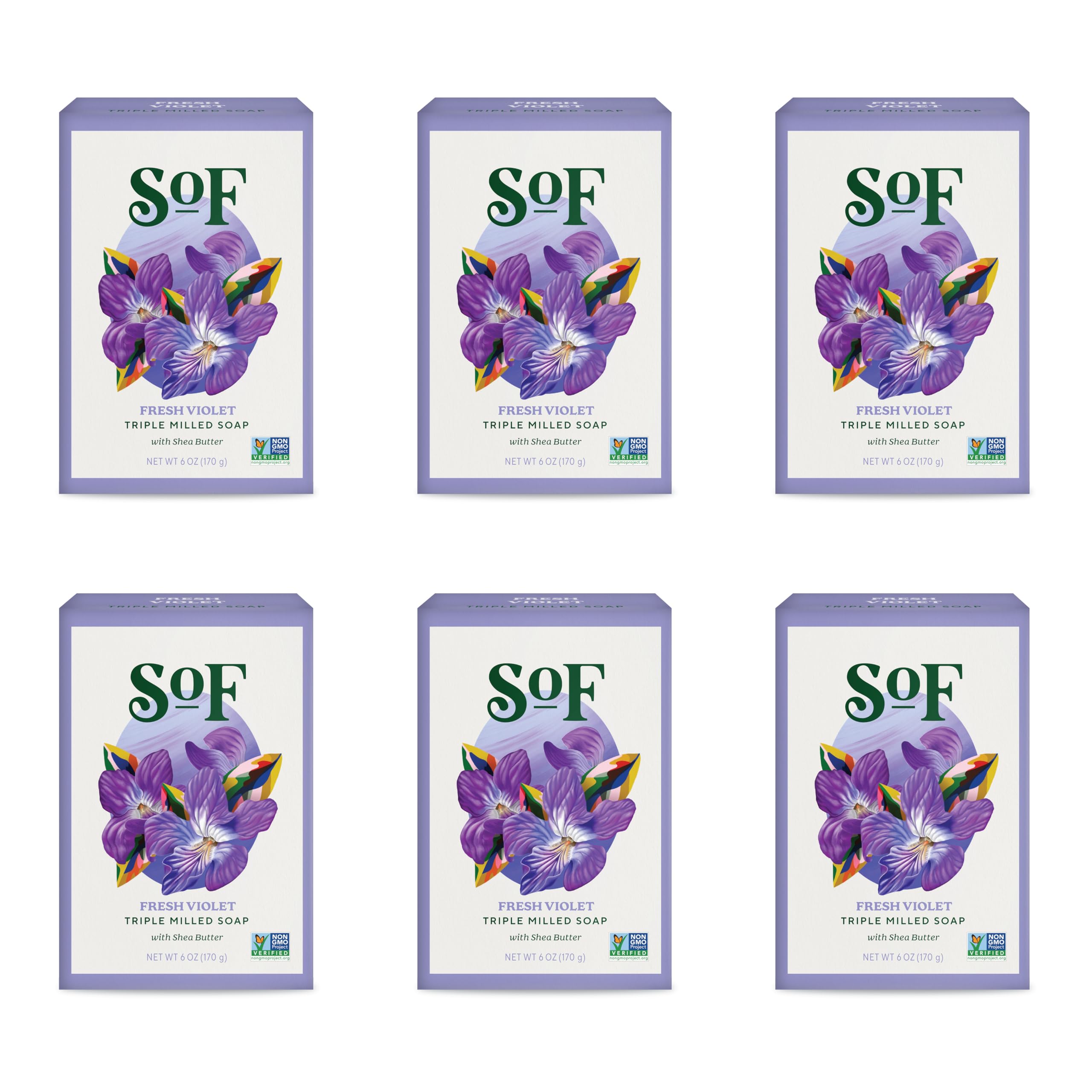 South Of France triple milled soap with coconut oil for creamy hydration.