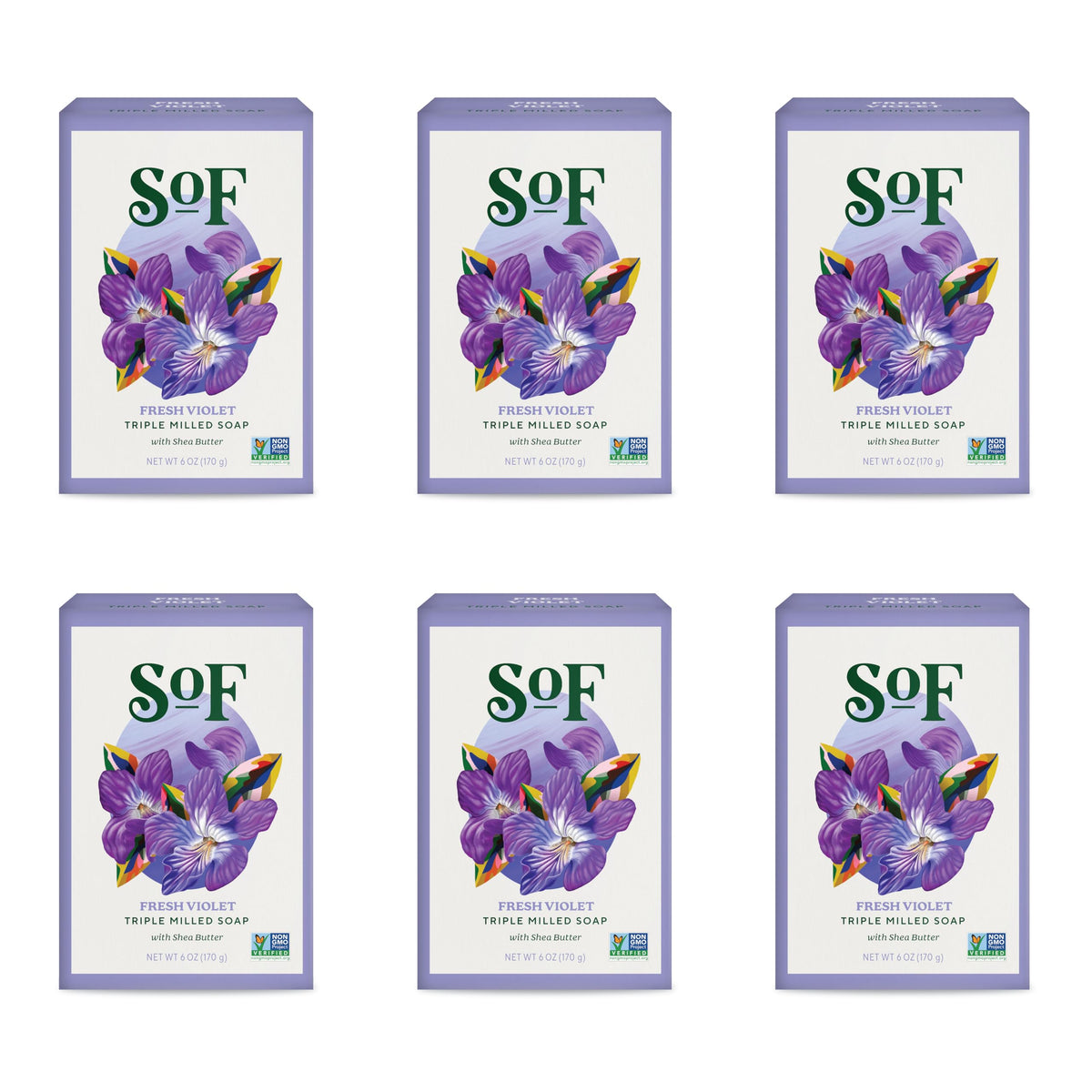 South Of France triple milled soap with coconut oil for creamy hydration.