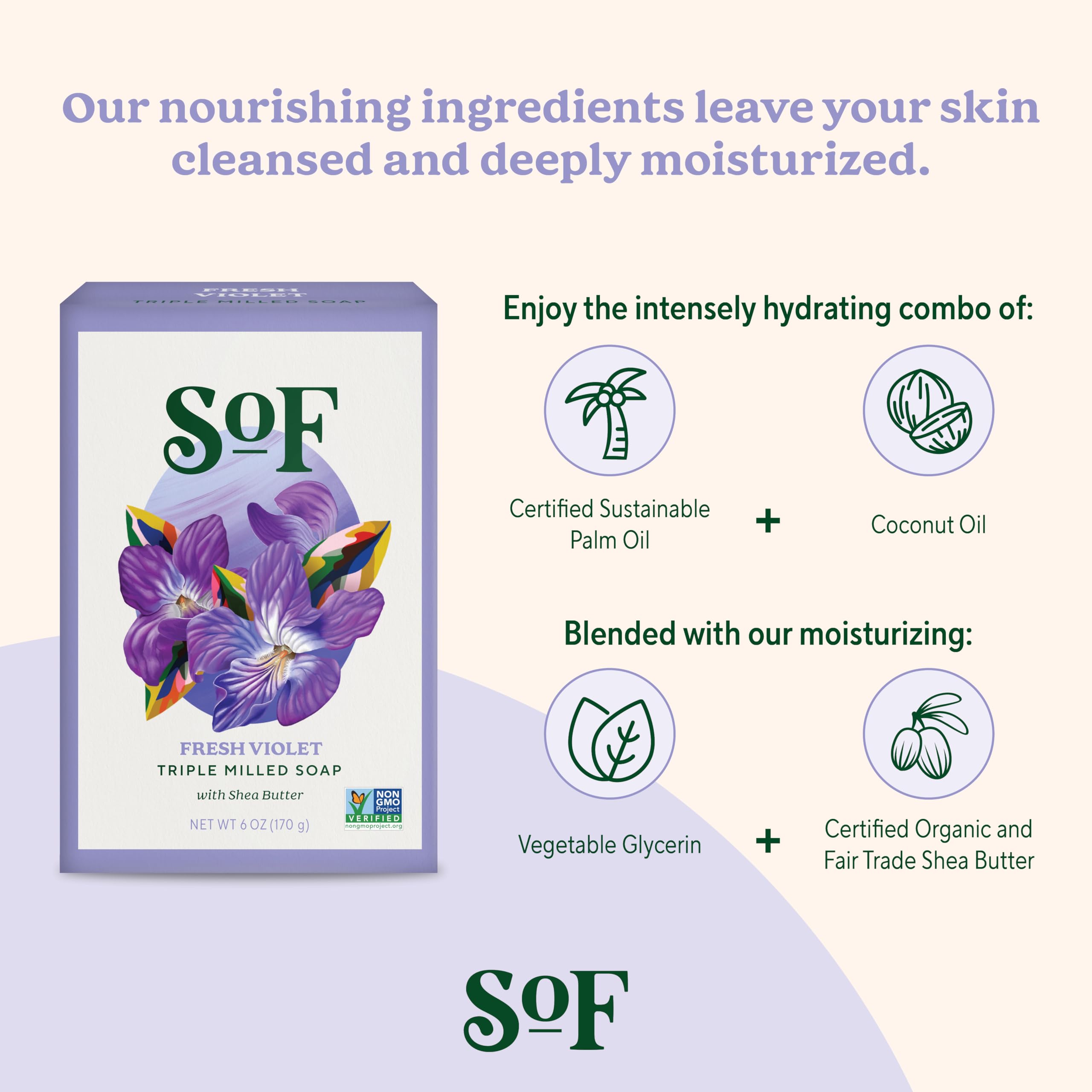 South Of France vegan and cruelty-free badge signals ethical skincare.