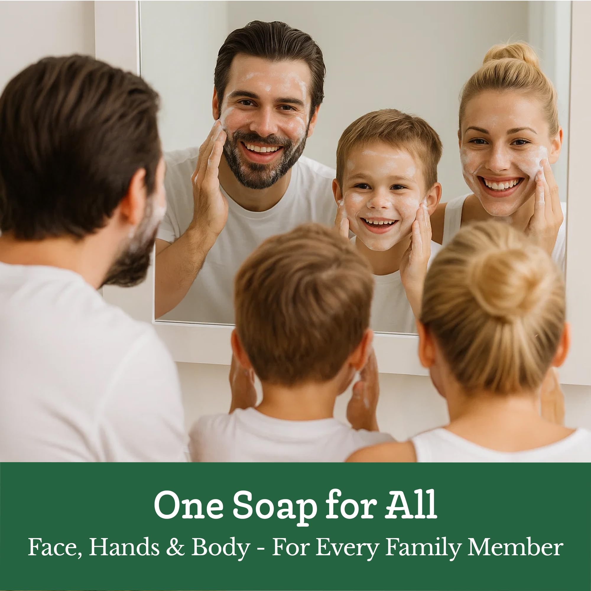 Rich lather forms quickly for daily face and body cleansing with Southern Natural soap.