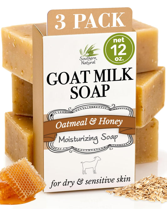 Southern Natural Oatmeal Soap Bar 3-pack – convenient daily cleansing for sensitive skin