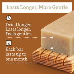 Southern Natural Oatmeal Soap Bar colloidal oatmeal honey – soothe and moisturize during bath