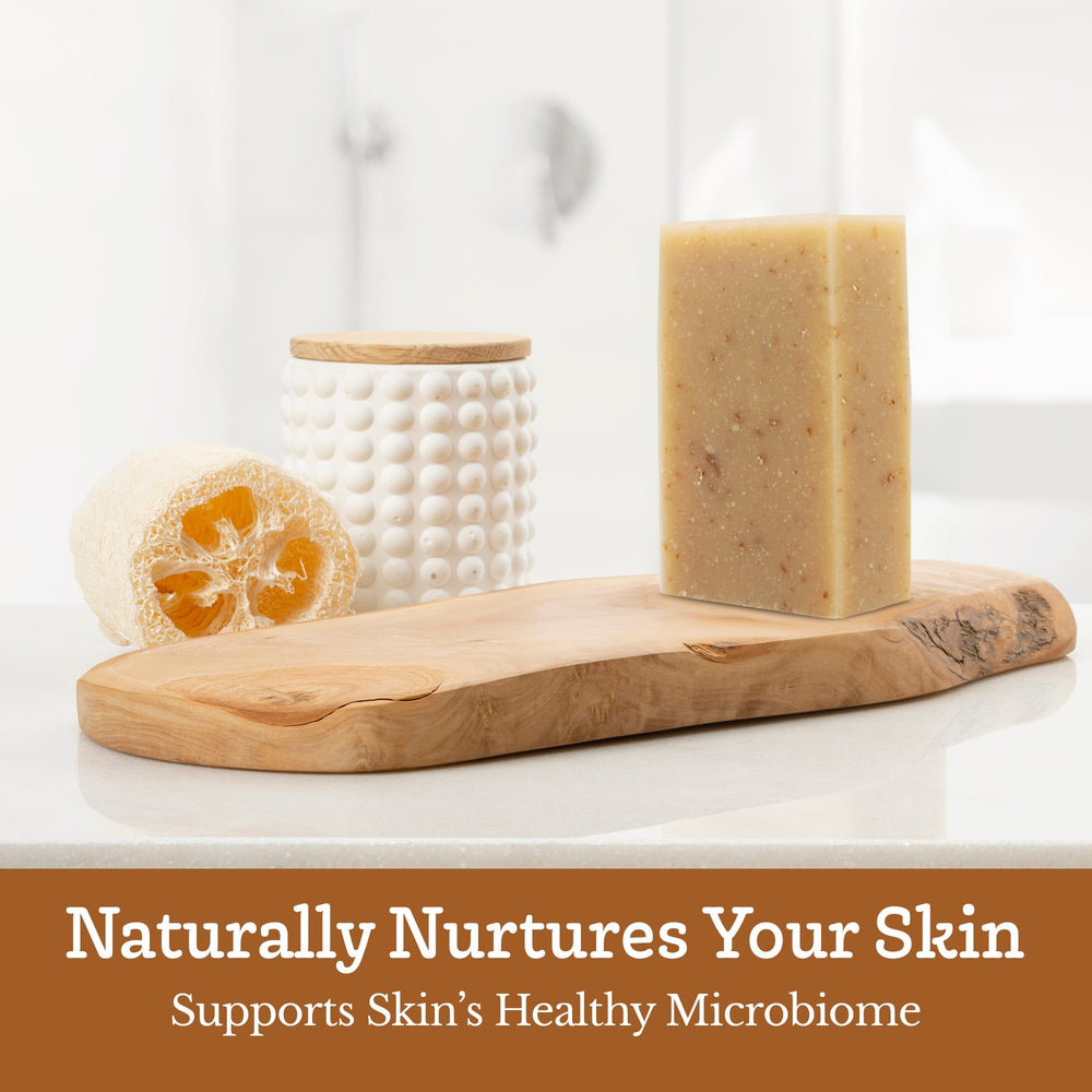 Southern Natural Oatmeal Soap Bar stack – compact bars for easy bathroom routine