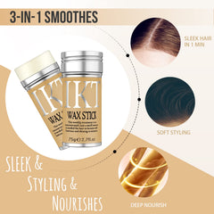 SOVONCARE Hair Wax Stick provides light shine without greasiness.