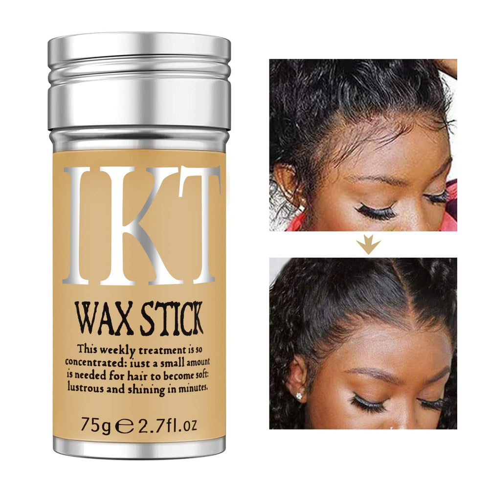 SOVONCARE Hair Wax Stick smoothing baby hairs for a sleek look.