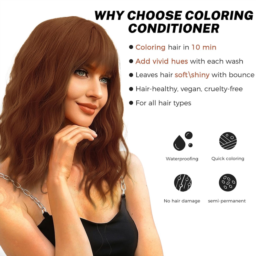 SOVONCARE light copper color swatches demonstrate vibrant yet gentle hair color