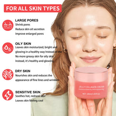 SOYUB Collagen Jelly Cream texture swatch demonstrates smooth application and absorption