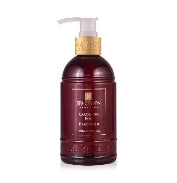 SPA CEYLON Cardamom Rose Hand Wash bottle front — fragrant and hydrating formula