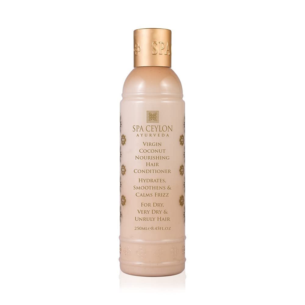 SPA CEYLON Virgin Coconut Nourishing Hair Conditioner bottle for deep hydration