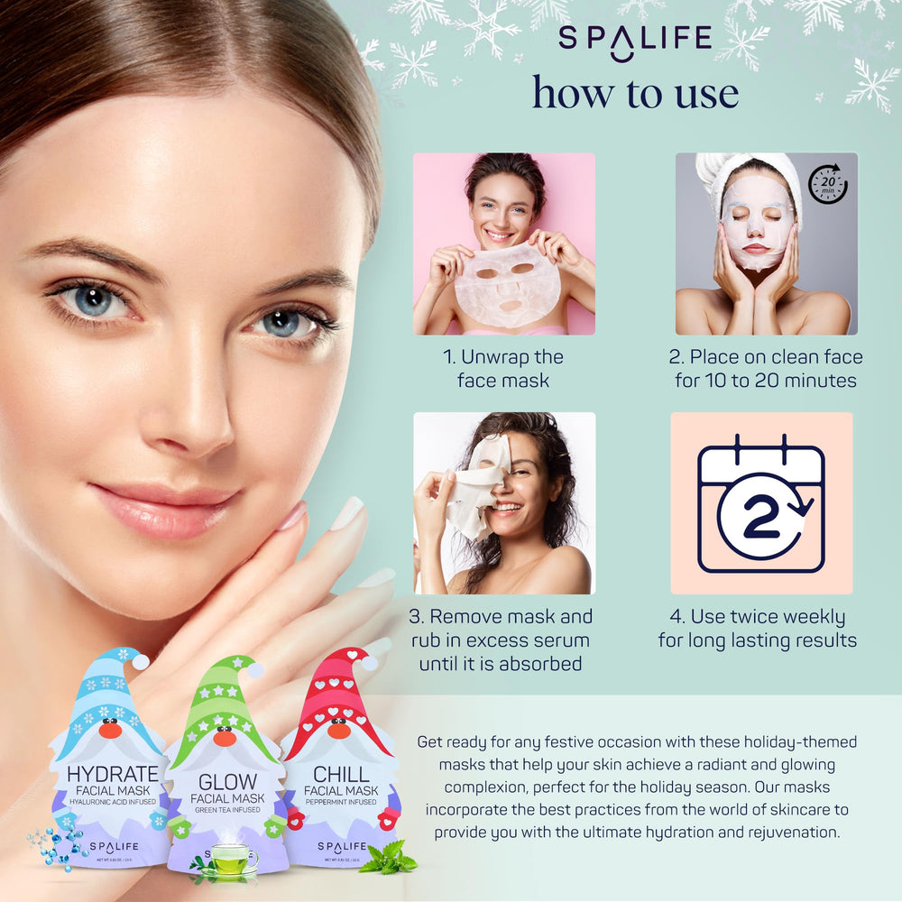 SpaLife Holiday Gnome self-care at home scene for a spa-like experience