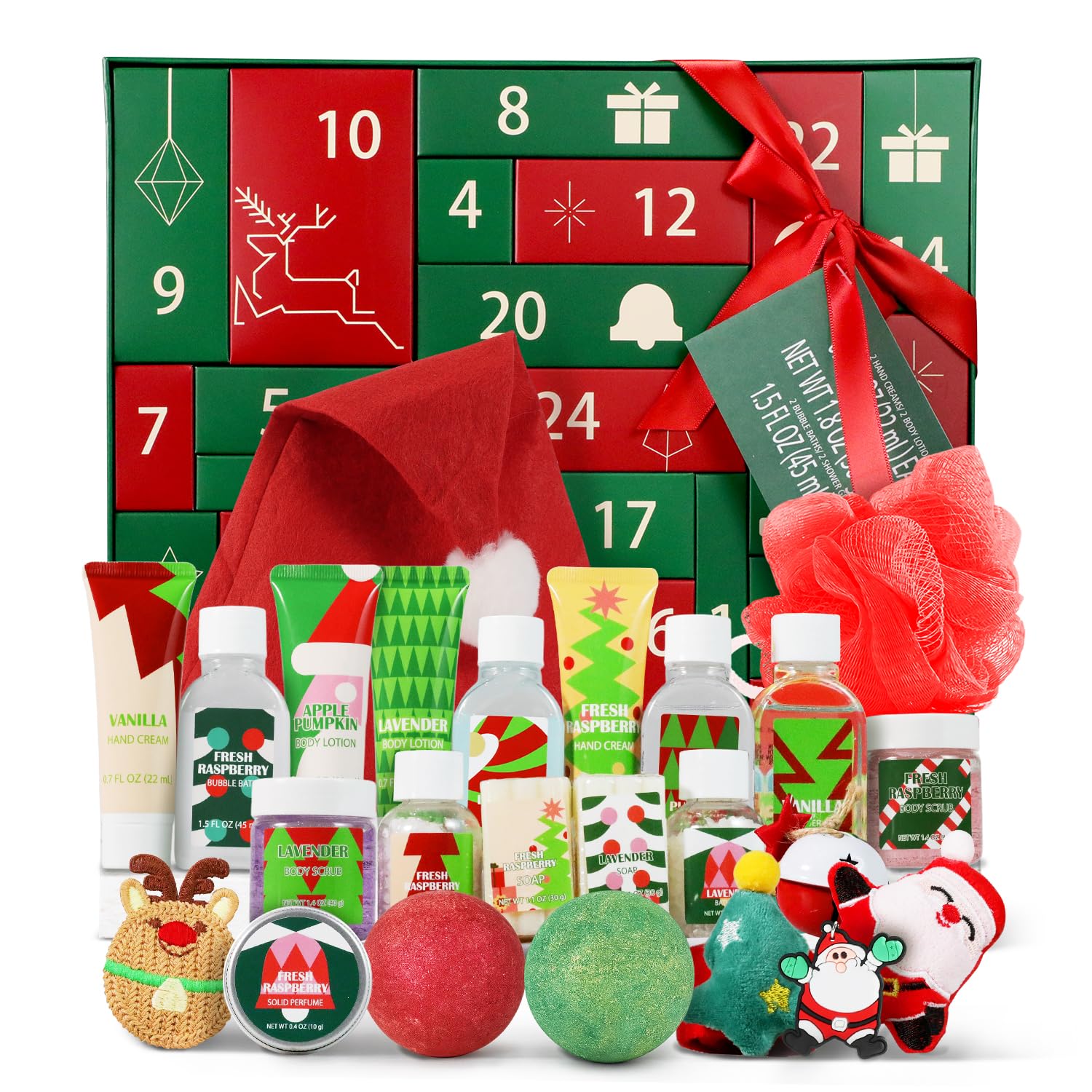 Spa Luxetique Advent calendar front view offering 24 days of pampering