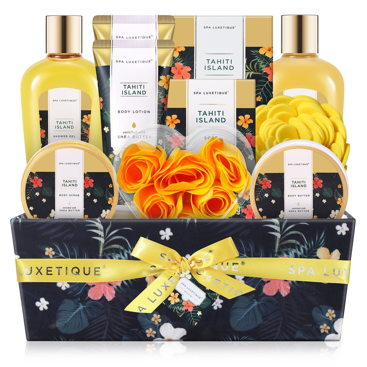 Spa Luxetique bath gift set packaging with premium cloth box for gifting