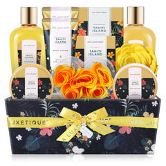 Spa Luxetique bath gift set packaging with premium cloth box for gifting