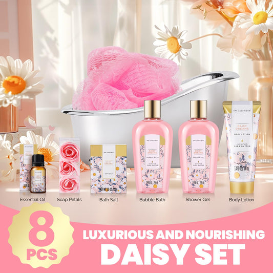 Spa Luxetique Daisy Gift Basket body lotion for smooth skin